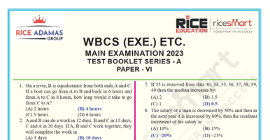 WBCS 2023 MAIN PAPER-VI